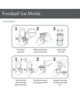Tovolo Set of 2 Football Ice Molds