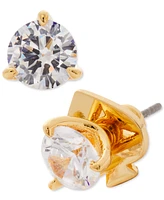 Kate Spade New York 3-Prong Crystal Stud Earrings