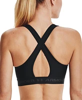 Under Armour Women's Crossback Medium Impact Sports Bra