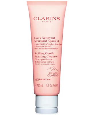 Clarins Soothing Gentle Foaming Cleanser With Shea Butter, 4.2 oz.