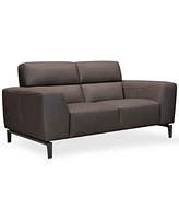 Closeout! Paxten 66" Leather Loveseat, Created for Macy's