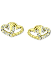 Giani Bernini Cubic Zirconia Intertwined Hearts Stud Earrings, Created for Macy's