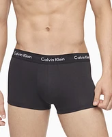 Calvin Klein Men's 3-Pack Cotton Stretch Low-Rise Trunk Underwear