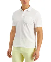 Club Room Men's Solid Jersey Polo with Pocket, Created for Macy's