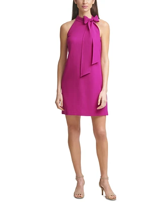 Vince Camuto Bow-Neck Halter Dress