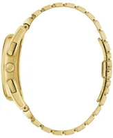 Bulova Men's Chronograph Curv Gold-Tone Stainless Steel Bracelet Watch 41.7mm