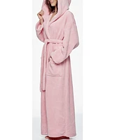 Arus Hooded Full Ankle Length Premium Fleece Bathrobe