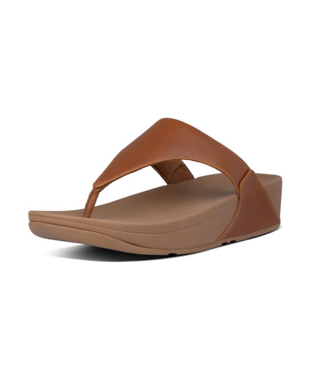 FitFlop Women's Lulu Leather Toe-Thongs Sandals