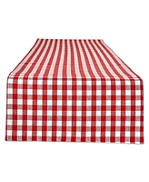 Design Imports Reversible Gingham - Buffalo Check Table Runner, 14" x 108"