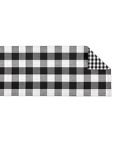 Design Imports Reversible Gingham - Buffalo Check Table Runner, 14" x 108"