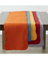 Design Imports Spice Quilted Farmhouse Table Runner