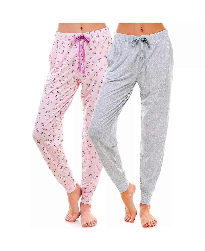 Roudelain Women's 2-Pc. Waffle-Knit Henley Jogger Pajamas Set