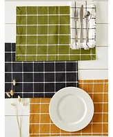 Design Imports Check Placemat, Set of 6