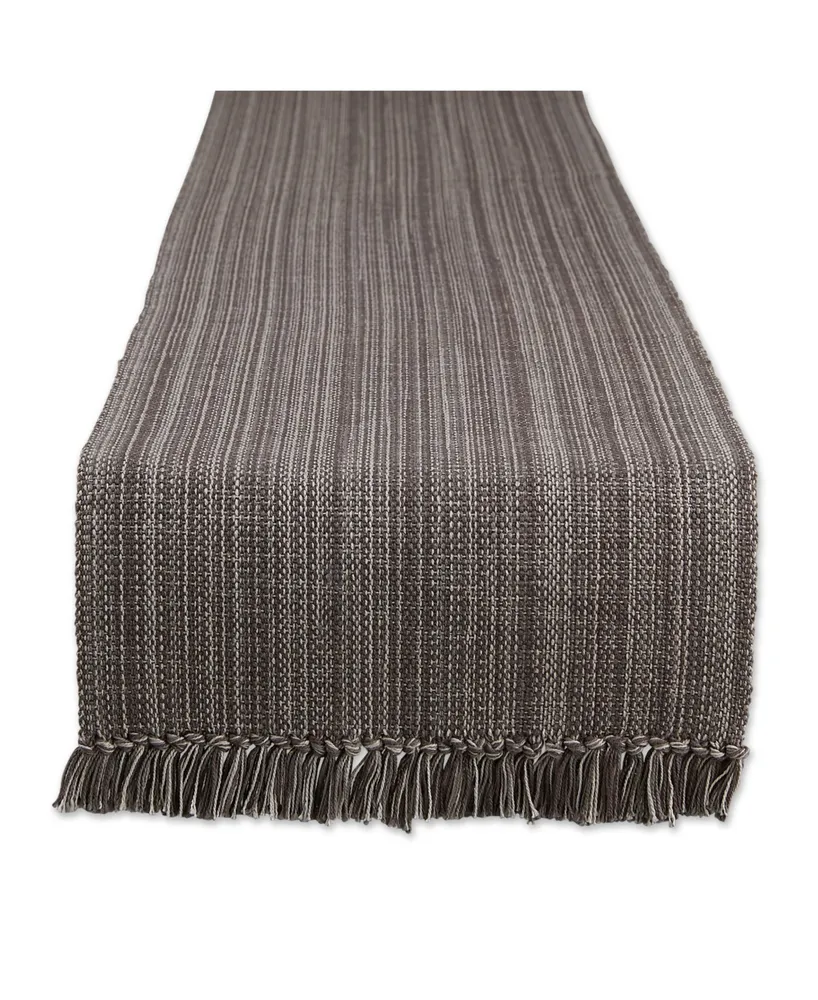 Design Imports Variegated Fringe Table Runner