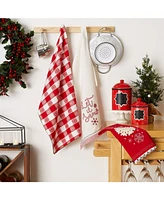 Design Imports Santa Chef Clause Kitchen, Let It Snow Dishtowel, Set of 3