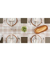 Design Imports Farm To Table Check Table Runner, 14" x 72"