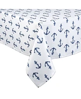 Design Imports Anchors Print Outdoor Tablecloth, 60" x 84"