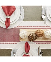 Design Imports Barn Dobby Stripe Table Runner, 13" x 108"