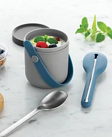 Leo to-Go Dual Lunch Box and Flatware Set