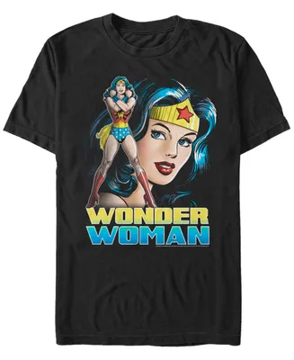 Men's Wonder Woman Sil Stance Short Sleeve T-shirt