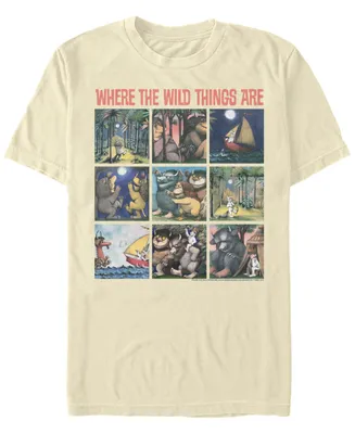 Men's Where The Wild Things Are 9 Box Scene Short Sleeve T-shirt