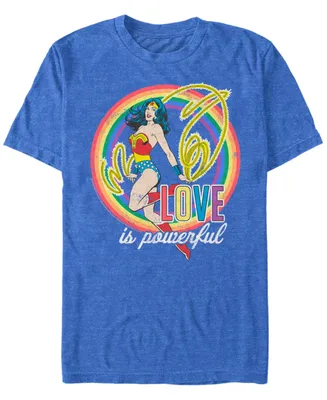 Men's Wonder Woman Rainbow Short Sleeve T-shirt