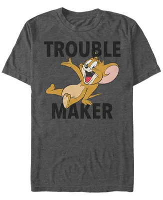 Men's Tom Jerry Trouble Maker Short Sleeve T-shirt
