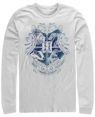 Men's Deathly Hallows 2 Hogwarts Long Sleeve Crew T-shirt