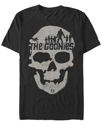 Men's The Goonies 1985 Goonie Skull Map Short Sleeve T-shirt