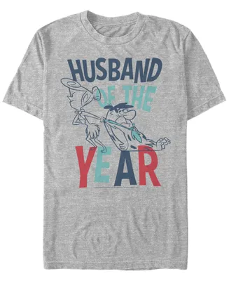 Men's The Flintstones Husband Fred Year Short Sleeve T-shirt