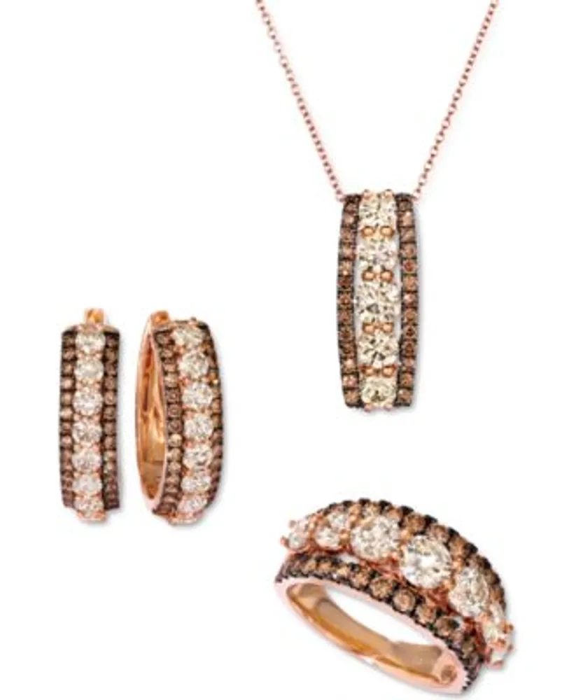 Le Vian Chocolate Diamond Nude Diamond Triple Row Jewelry Collection