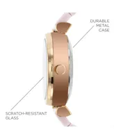 Connected Women's Hybrid Smartwatch Fitness Tracker: Rose Gold Case with Blush Metal Strap 38mm