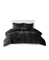 Intelligent Design Felicia Velvet -Pc. Duvet Cover Set