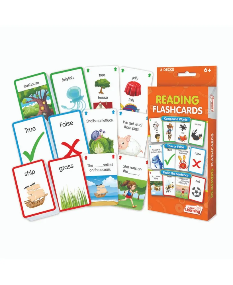 Junior Learning Reading Flashcards Educational Learning Set