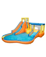 Banzai Inflatable Slide 'N Bounce Splash Park Water Park