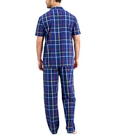 Club Room Men's Plaid Pajama Set, Created for Macy's