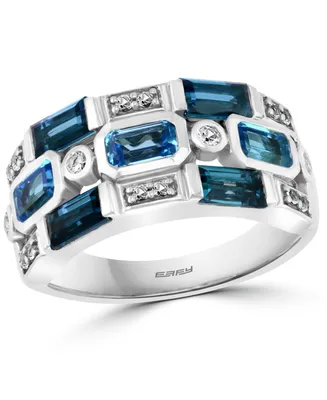 Effy Blue & White Topaz Statement Ring (2-3/4 ct. t.w.) in Sterling Silver