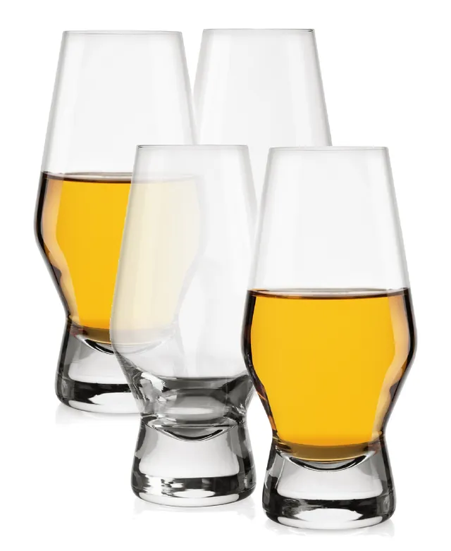 Joyjolt Nova Short Whiskey Glasses Set - Set Of 4 In Clear