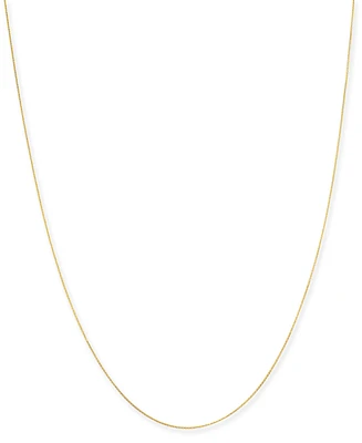 14k Gold Necklace, 20" Diamond Cut Wheat Chain (9/10mm)