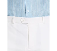 Cubavera Men's Flat Front 9" Linen Blend Shorts