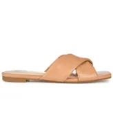 Journee Collection Women's Carlotta Flat Slide Sandals