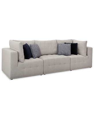 Closeout! Modern 3-Pc. Fabric Modular Sofa