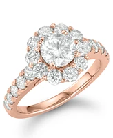 Certified Diamond Bridal Set (3 ct. t.w.) 18k White, Yellow and Rose Gold