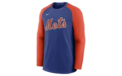 Nike Men's New York Mets Authentic Collection Pre-Game Crew Sweatshirt