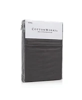 CottonWorks 1000 Thread Count 100% Pima Cotton Sateen Pillowcase Pair