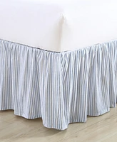 Laura Ashley Ticking Stripe Ruffled Bedskirt