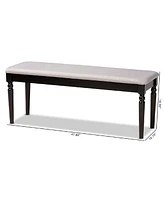 Giovanni Modern and Contemporary Fabric Upholstered Dining Bench