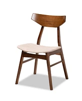 Lois Mid-Century Modern Transitional Fabric Upholstered 5 Piece Dining Set