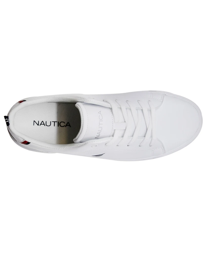 Nautica Little and Big Boys Lace Up Court Sneakers