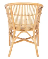 Olivia Rattan Accent Chair with Cushion